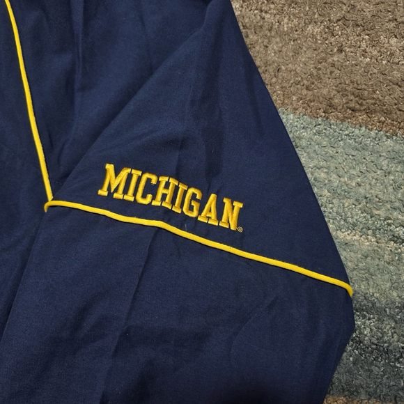 Vintage Nike Team MICHIGAN XXL Pullover V-Neck Windbreaker Jacket Anorak - Picture 3 of 9